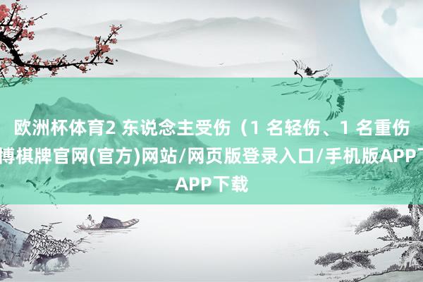 欧洲杯体育2 东说念主受伤（1 名轻伤、1 名重伤-亚博棋牌官网(官方)网站/网页版登录入口/手机版APP下载